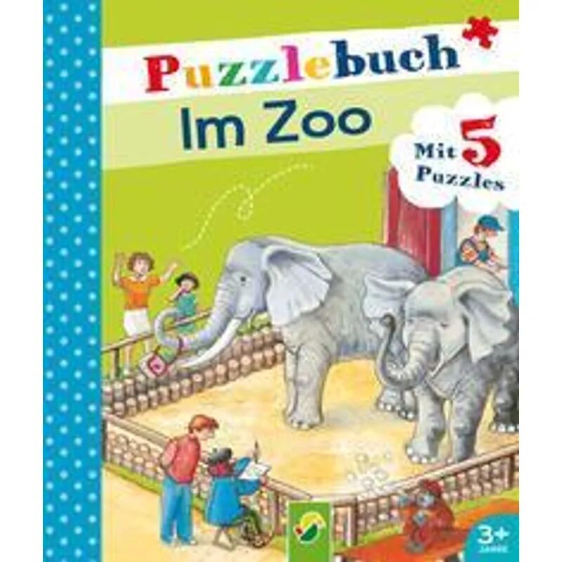 Schwager & Steinlein Puzzlebuch Im Zoo für Kinder ab 3 Jahren