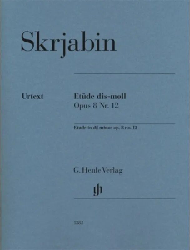 Henle Skrjabin, Alexander - Etüde dis-moll op. 8 Nr. 12