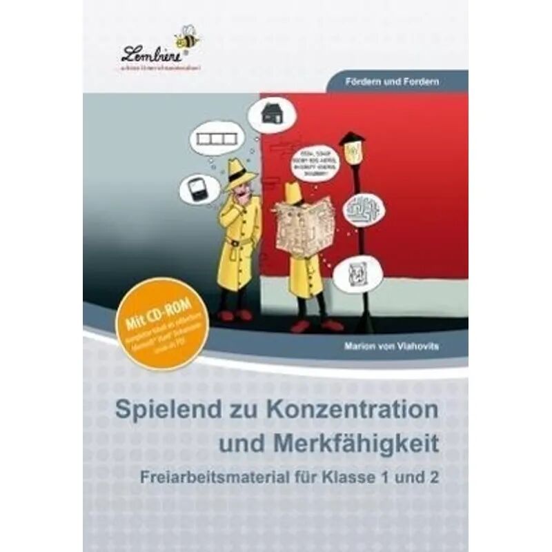 Lernbiene Verlag Spielend zu Konzentration und Merkfähigkeit, m. CD-ROM