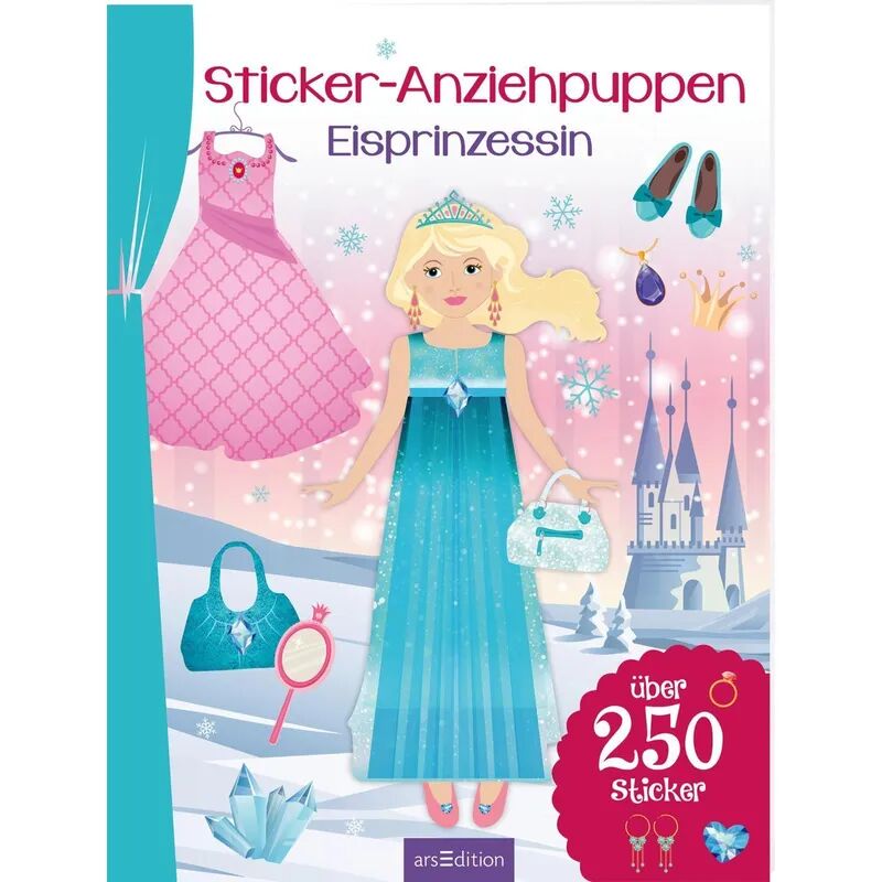 ars edition Sticker-Anziehpuppen Eisprinzessin