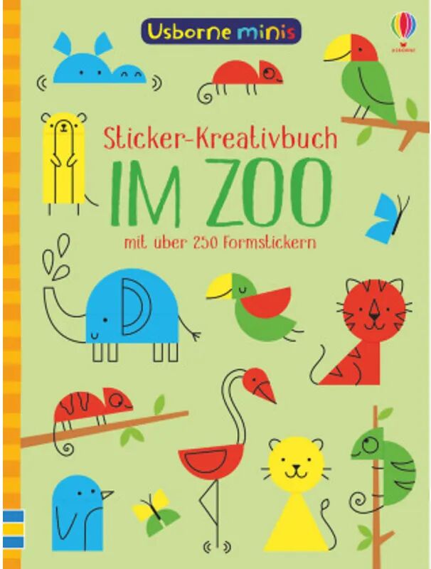 Usborne Verlag Sticker-Kreativbuch: Im Zoo