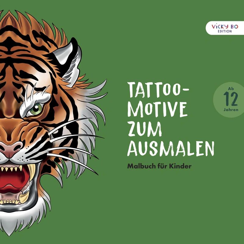 Vicky Bo Tattoo-Motive zum Ausmalen