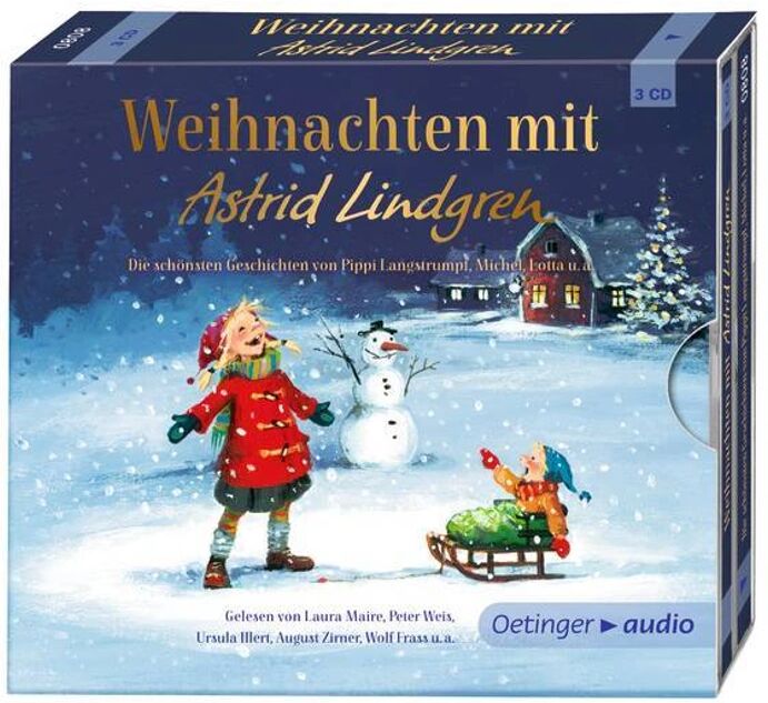 Oetinger Media Weihnachten mit Astrid Lindgren, 3 Audio-CD