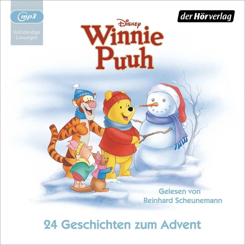 DHV Der HörVerlag Winnie Puuh - 24 Geschichten zum Advent, 1 Audio-CD, 1 MP3