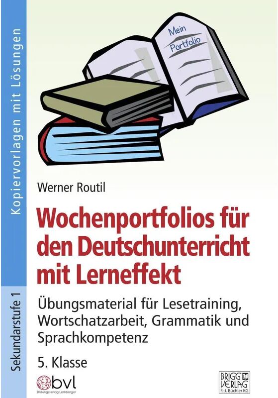 Brigg Verlag Wochenportfolios für den Deutschunterricht - 5. Klasse