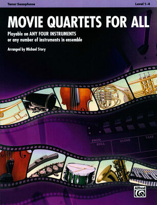 Alfred Music Publishing Movie Quartets for All T-Sax