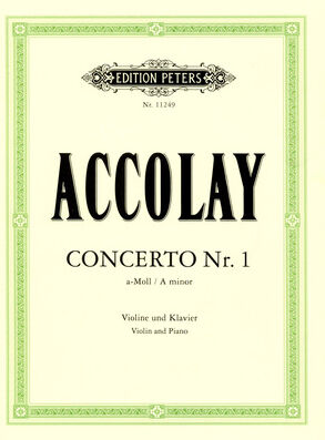 Edition Peters Accolay Concerto Nr.1 Violin