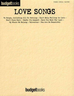 Hal Leonard Budgetbooks Love Songs