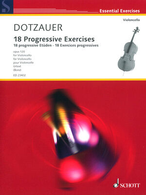 Schott 18 Progressive Exercises Cello