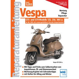 Motorbuch Vol. 5293 Pokyny pro opravy Vespa GTS 250/300, 06-