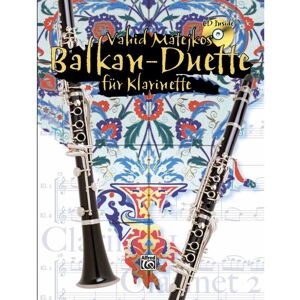 Alfred Music Balkan-Duette - 2 Klarinetten Vahid Matejkos, Buch/CD - Noten für Holzblasinstrumente