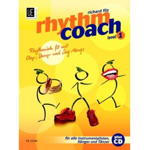 Universal Edition Rhythm Coach 1 mit CD Filz, Buch/CD - Schulwerk für Percussion