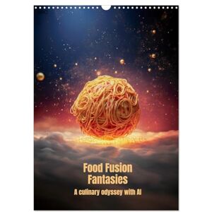 Selfscrum (Martin Jahr) - Food Fusion Fantasies (Wall Calendar 2024 DIN A3 portrait), CALVENDO 12 Month Wall Calendar: Food Fusion Fantasies - A culinary odyssey with AI