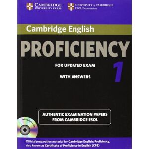 - Cambridge Certificate of Proficiency in English 1 for updated exam / Student's Book Pack (Student's Book with answers and 2 Audio CDs)