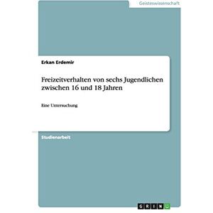 Erkan Erdemir - Freizeitverhalten von sechs Jugendlichen zwischen 16 und 18 Jahren: Eine Untersuchung