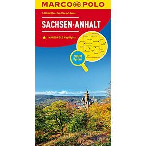 Leer - GEBRAUCHT MARCO POLO Karte Deutschland Blatt 8 Sachsen-Anhalt 1:200 000 (MARCO POLO Karten 1:200.000) - Preis vom h