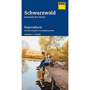 GEBRAUCHT ADAC Regionalkarte Blatt 14 Schwarzwald Karlsruhe bis Zürich 1:150 000 (ADAC Regionalkarten 1:150.000) - Preis vom h