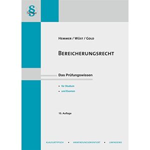 Hemmer, Karl E. - GEBRAUCHT Bereicherungsrecht: Das Prüfungswissen für Studium und Examen (Skripten - Zivilrecht) - Preis vom 20.05.2024 04:51:15 h