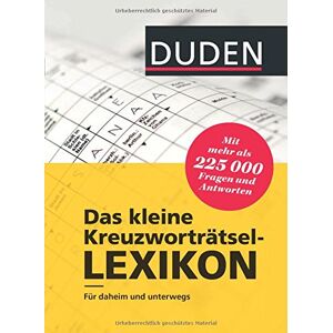 Dudenredaktion - GEBRAUCHT Duden - Das kleine Kreuzworträtsel-Lexikon: Für daheim und unterwegs - mit mehr als 225.000 Fragen und Antworten - Preis vom h