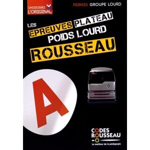 Codes Rousseau - GEBRAUCHT Epreuves plateau et I.O. Rousseau Groupe Lourd : Permis C1/C1E/C/CE/D1/D1E/D/DE. Préparation à l'examen - Preis vom 01.06.2024 05:04:23 h