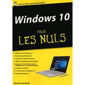 Woody Leonhard - GEBRAUCHT Windows 10 - Mégapoche Pour les Nuls - Preis vom h