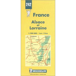 Michelin Travel Publications - GEBRAUCHT Michelin Karten, Bl.242 : Alsace et Lorraine (1/200 000 - 1 cm:2 km) - Preis vom h