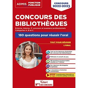 Stéphanie Besançon - GEBRAUCHT Concours des bibliothèques - Catégories A, B et C - 180 questions pour réussir l'oral: Concours et examens professionnels 2022-2023 - Externe, interne et 3e voie - Preis vom h