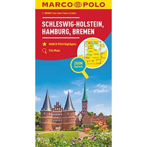 MAIRDUMONT GmbH & Co. KG - GEBRAUCHT MARCO POLO Regionalkarte Deutschland Blatt 01 Schleswig-Holstein 1:200 000: Hamburg, Bremen (MARCO POLO Karten 1:200.000, Band 1) - Preis vom h
