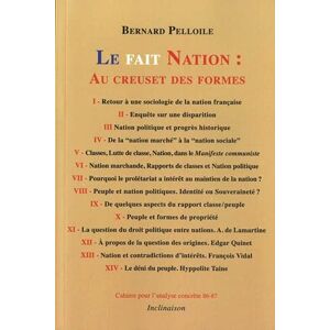 Bernard Peloille - GEBRAUCHT Le fait Nation: au creuset des formes: Marché, Peuple, Classes sociales - Preis vom 12.05.2024 04:50:34 h