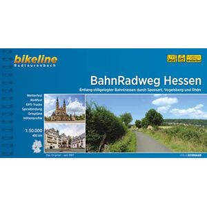 Esterbauer Verlag - BahnRadweg Hessen: Entlang stillgelegter Bahntrassen durch Vogelsberg und Rhön, 1:50.000, 396 km, wetterfest/reißfest, GPS-Tracks Download, LiveUpdate (Bikeline Radtourenbücher)