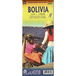 Collectif - Bolivia 1:1 400 000: Central La Paz, Potosi, Santa Cruz de la Sierra. Touristische Karte Bolivien