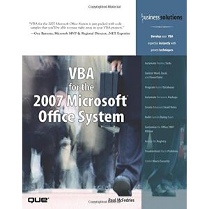Paul McFedries - GEBRAUCHT VBA for the 2007 Microsoft Office System (Business Solutions) - Preis vom 19.05.2024 04:53:53 h