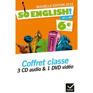 GEBRAUCHT So English! Anglais 6e éd. 2016 - Coffret CD audio classe + DVD video - Preis vom 01.06.2024 05:04:23 h