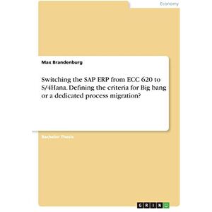 Max Brandenburg - Switching the SAP ERP from ECC 620 to S/4Hana. Defining the criteria for Big bang or a dedicated process migration?