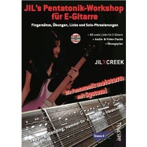 Jil Y. Creek - GEBRAUCHT Jil's Pentatonik-Workshop für E-Gitarre - Lehrbuch mit Audio/Video CD - Preis vom 20.05.2024 04:51:15 h