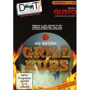 Adi Matzek - GEBRAUCHT Grillkurs, 68 Seiten Handbuch und 90 Minuten DVD: Adi Matzek's Grill-Kurs für perfekte Ergebnisse auf Elektro, Gas und Holzkohle: Materialkunde, ... und mit ein wenig Übung zum Grillweltmeister! - Preis vom h