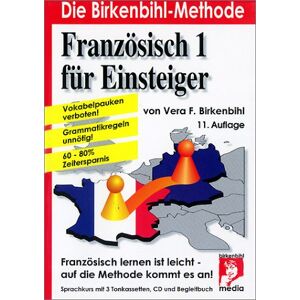 Birkenbihl, Vera F. - GEBRAUCHT Französisch für Einsteiger, 3 Cassetten, 1 CD-Audio u. Begleitbuch - Preis vom 01.06.2024 05:04:23 h