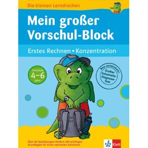 GEBRAUCHT Mein großer Vorschul-Block (Vorschule 4-6 Jahre): Erstes Rechnen - Konzentration - Preis vom 01.06.2024 05:04:23 h