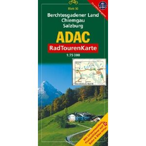 ADAC Kartografie - GEBRAUCHT ADAC RadTourenKarte 50. Berchtesgadener Land, Chiemgau, Salzburg. 1 : 75 000: Mit Ortsverzeichnis, Freizeitführer mit Bahn&Bike-Infos; - Preis vom 01.06.2024 05:04:23 h