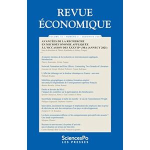Collectif - GEBRAUCHT Revue Economique T73-5: Avancées récentes de la recherche en microéconomie appliquée à l'occasion des XXXVIIes JMA (Annecy 2021) - Preis vom 19.05.2024 04:53:53 h
