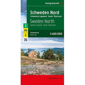 freytag & berndt - Schweden Nord, Straßenkarte 1:400.000, freytag & berndt: Schwedisch Lappland - Umeå - Östersund, Blatt 5 (freytag & berndt Auto + Freizeitkarten)