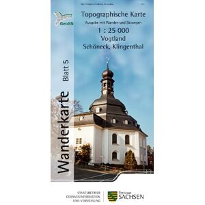 GEBRAUCHT Vogtland/Schöneck, Klingenthal: Wanderkarte 1:25 000, Ausgabe mit Wander- und Skiwegen (WK25 Blatt 5) - Preis vom 21.05.2024 04:55:50 h