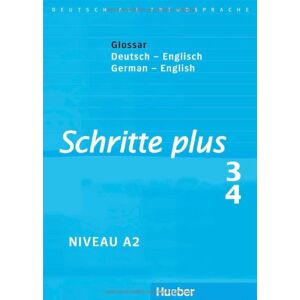 Silke Hilpert - GEBRAUCHT Schritte plus 3/4, Niveau A 2: Glossar Deutsch-Englisch / German-English Deutsch als Fremdsprache - Preis vom 17.05.2024 04:53:12 h