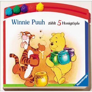 Walt Disney - GEBRAUCHT Winnie Puuh - Erste Spielbilderbücher: Winnie Puuh zählt 5 Honigtöpfe: Buch mit Spielzeug - Preis vom 17.05.2024 04:53:12 h