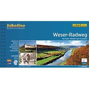 Esterbauer Verlag - GEBRAUCHT Weser-Radweg: Von Hann. Münden nach Cuxhaven, 1:50.000, 523 km, wetterfest/reißfest, GPS-Tracks Download, LiveUpdate (Bikeline Radtourenbücher) - Preis vom h