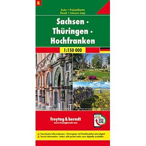 Freytag-Berndt und Artaria KG - Sachsen - Thüringen - Hochfranken, Autokarte 1:150.000, Blatt 8 (freytag & berndt Auto + Freizeitkarten)