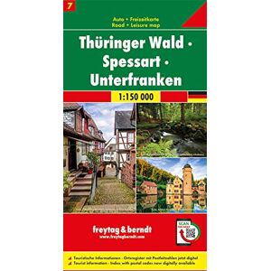 Thüringer Wald - Spessart - Unterfranken, Autokarte 1:150.000, Blatt 7