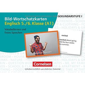 Ingrid Preedy - Bild-Wortschatzkarten Fremdsprachen Sekundarstufe I - Englisch: Klasse 5/6 - Für Vokabellernen und freies Sprechen (Stufe A1): 300 Bildkarten