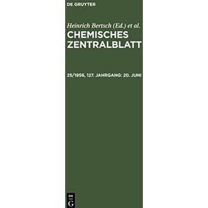 Heinrich Bertsch - Chemisches Zentralblatt, 25/1956, 127. Jahrgang, 20. Juni