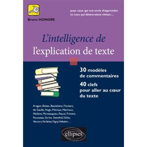 Bruno Hongre - GEBRAUCHT l'Intelligence de l'Explication de Texte. 30 Modèles de Commentaires, 40 clefs pour Aller au Coeur du Texte - Preis vom h